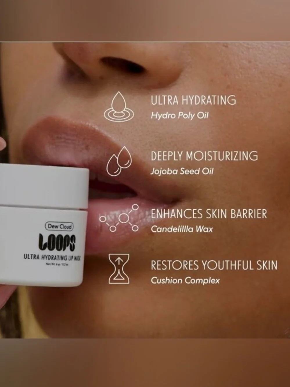 Loops Dew Cloud Ultra Hydrating & Double Take Korean Mini Lip Masks BNIB
